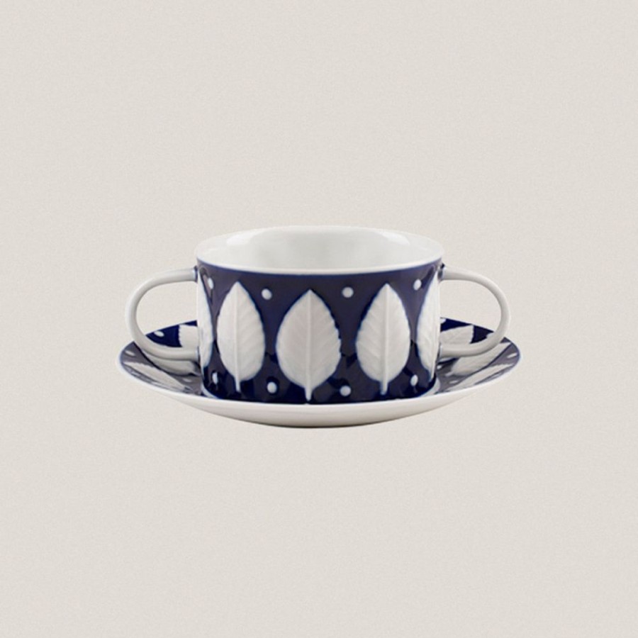 Clearance Sargadelos Taza Consome Con Plato F73 Azul