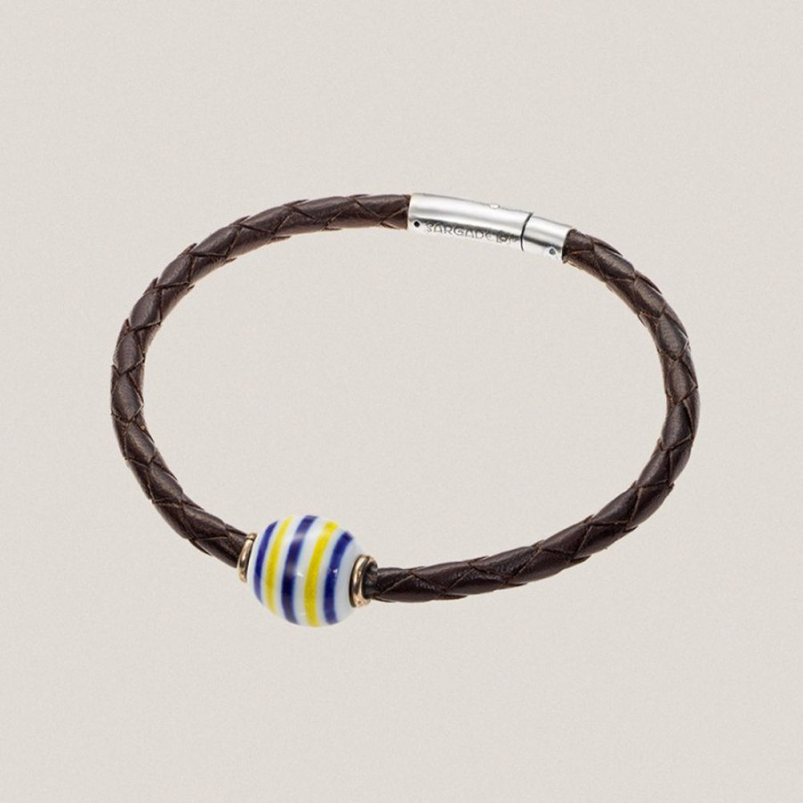 Best Sargadelos Pulsera Trenza Azul Y Amarillo